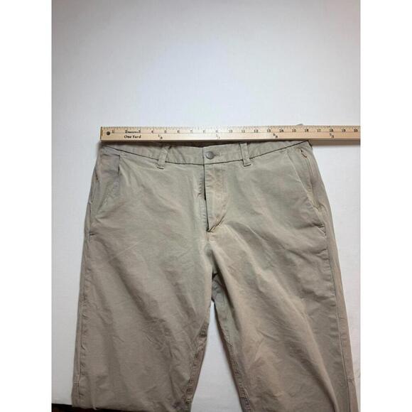Lululemon Pants Mens 32x29 Beige Chino Commission Slim Warpstreme - Picture 4 of 5